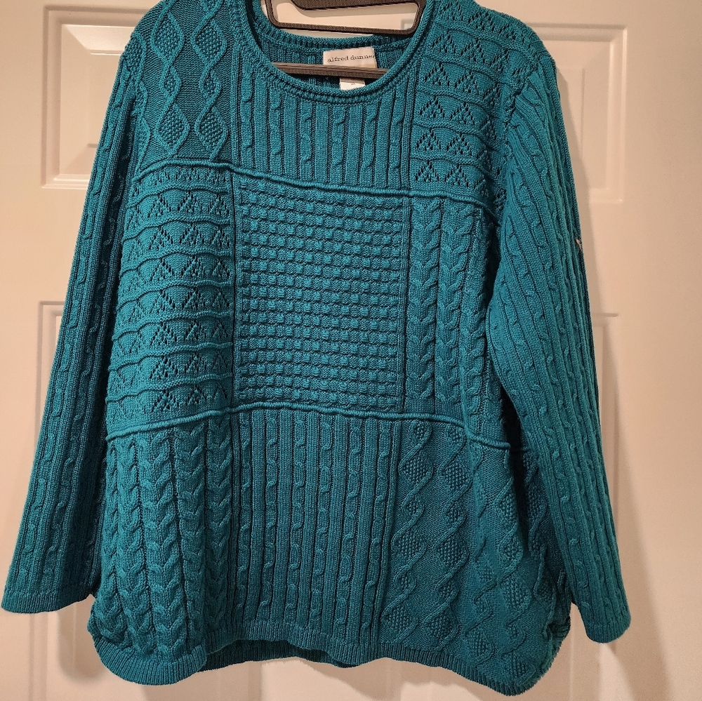 Women's plus size Alfred Dunner cable-knit sweater